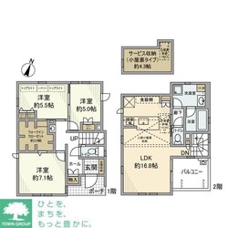 瀬田戸建の物件間取画像